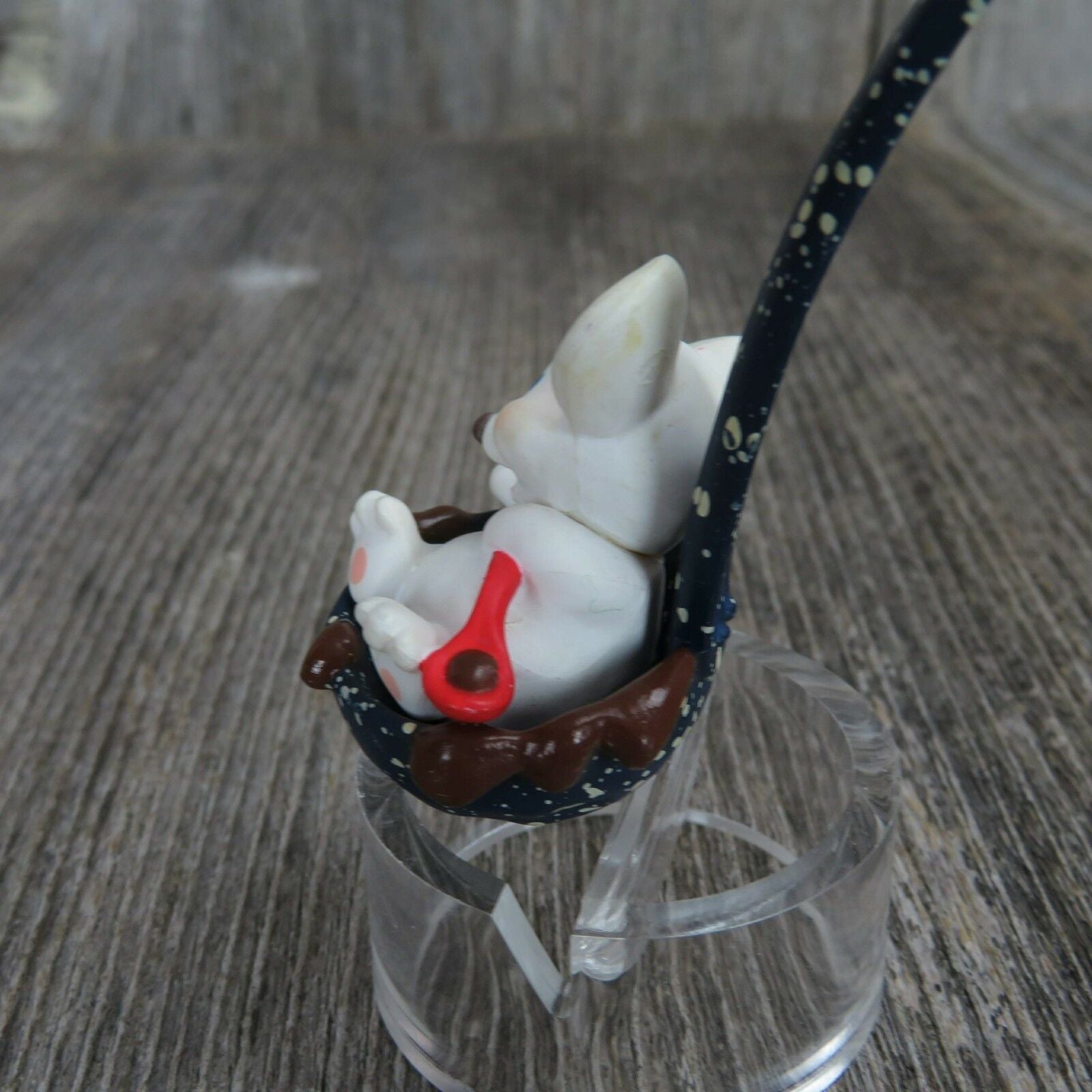 Vintage Mice In Spoon Ornament Hallmark Chocolate Sauce Fudge Forever Ladle - At Grandma's Table