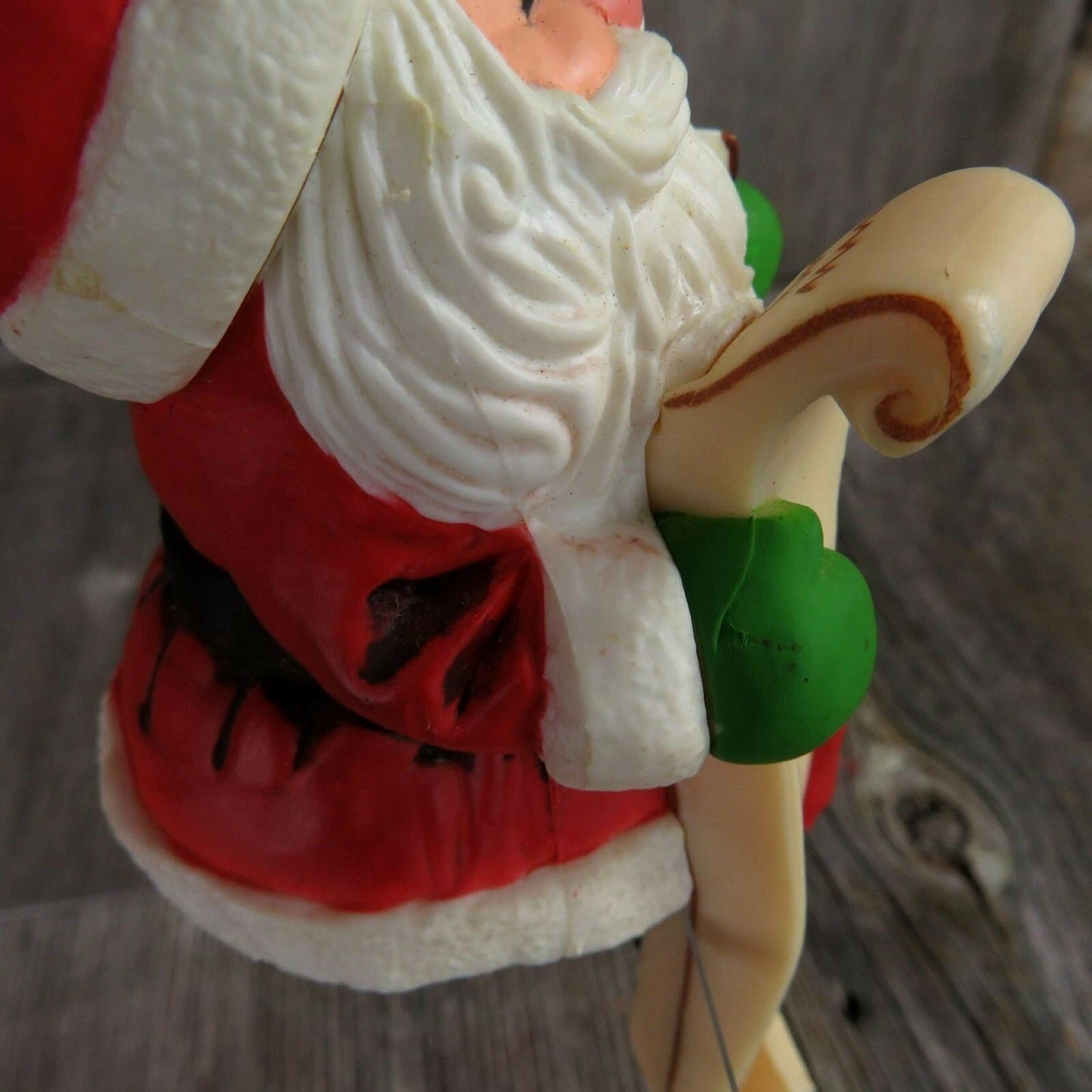 Santa Claus Stocking Holder Vintage Christmas Hallmark Hanger Hook - At Grandma's Table