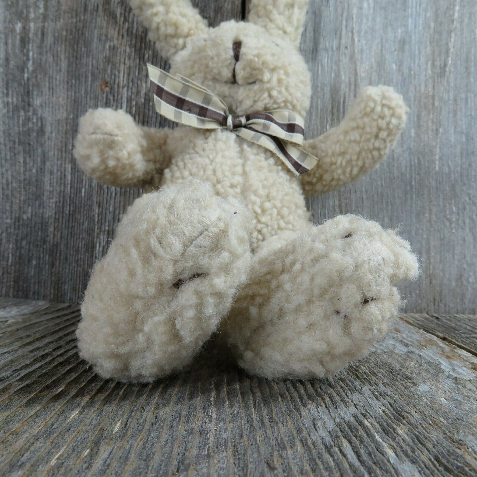 Vintage Bunny Rabbit Plush Russ Easter Nibbles Jr Stuffed Animal Toy Doll - At Grandma's Table