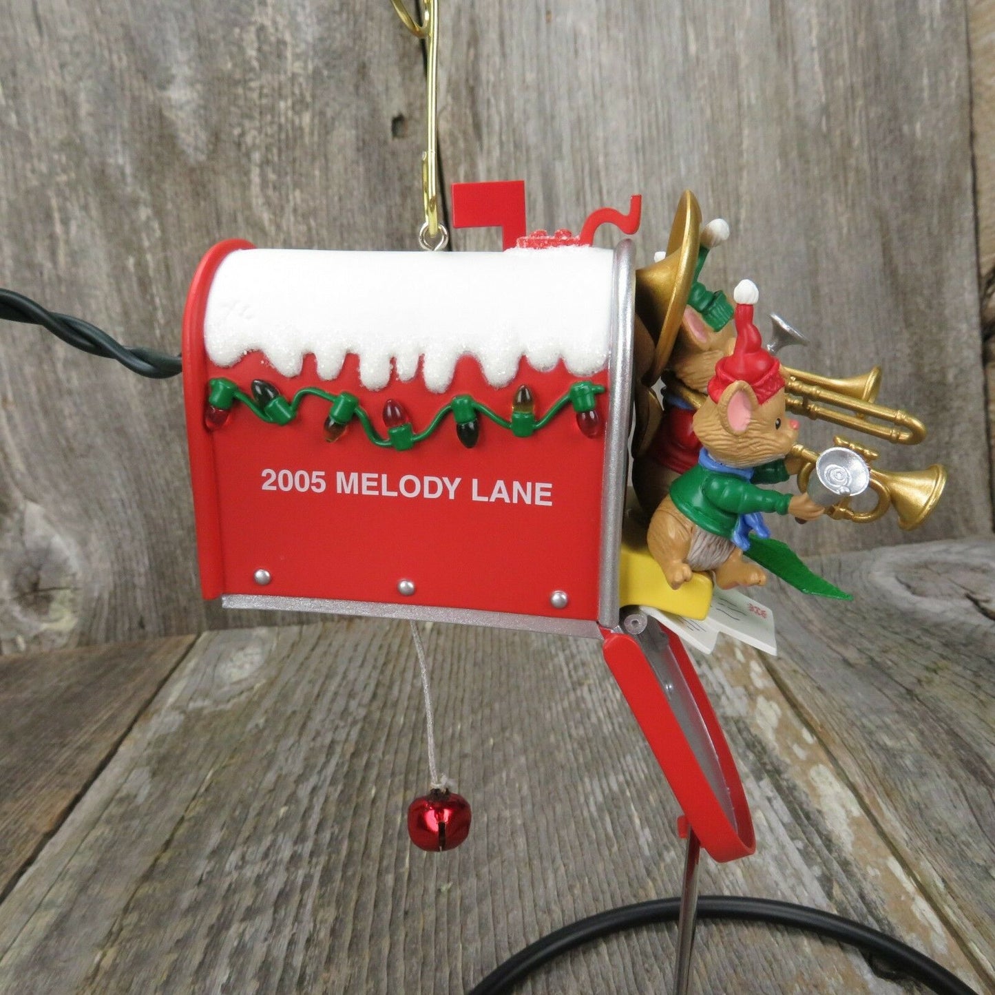 Mailbox Melodies Ornament Hallmark Christmas Mice Mouse Tree VIDEO Band Music - At Grandma's Table