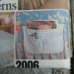Vintage Vogue Bedspread Linen Sewing Pattern Bedroom Sham Pillow Bed Covers - At Grandma's Table