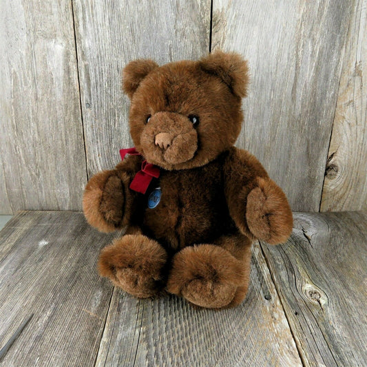 Vintage Teddy Bear Plush Gund Stuffed Animal Collector Classic 1983 Toy Doll - At Grandma's Table