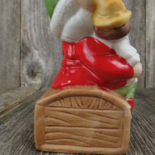 Load image into Gallery viewer, Vintage Toy Maker Elf  Figurine Santa Christmas Doll Ceramic Homco Bisque 5406 - At Grandma&#39;s Table