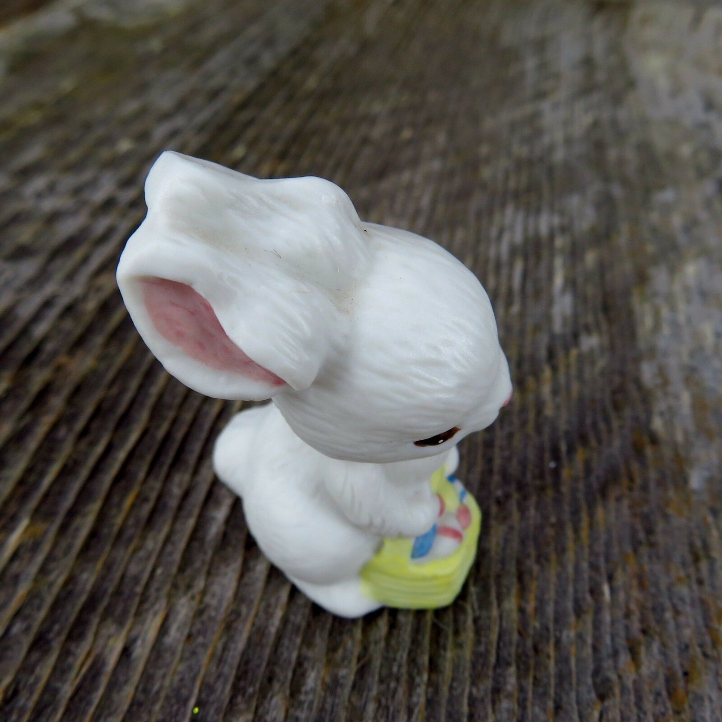 Vintage Bunny Rabbit Hallmark Cards Easter Figurine White Hare 1982 - At Grandma's Table
