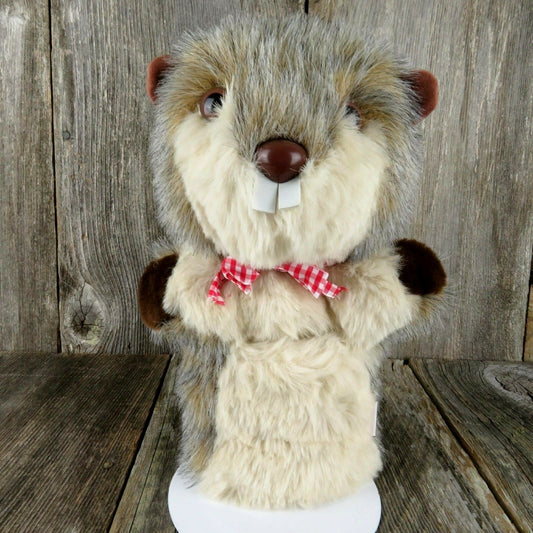 Beaver Golf Club Head Cover Plush Daphne Stuffed Animal Ball Pocket Sherpa Lined - At Grandma's Table