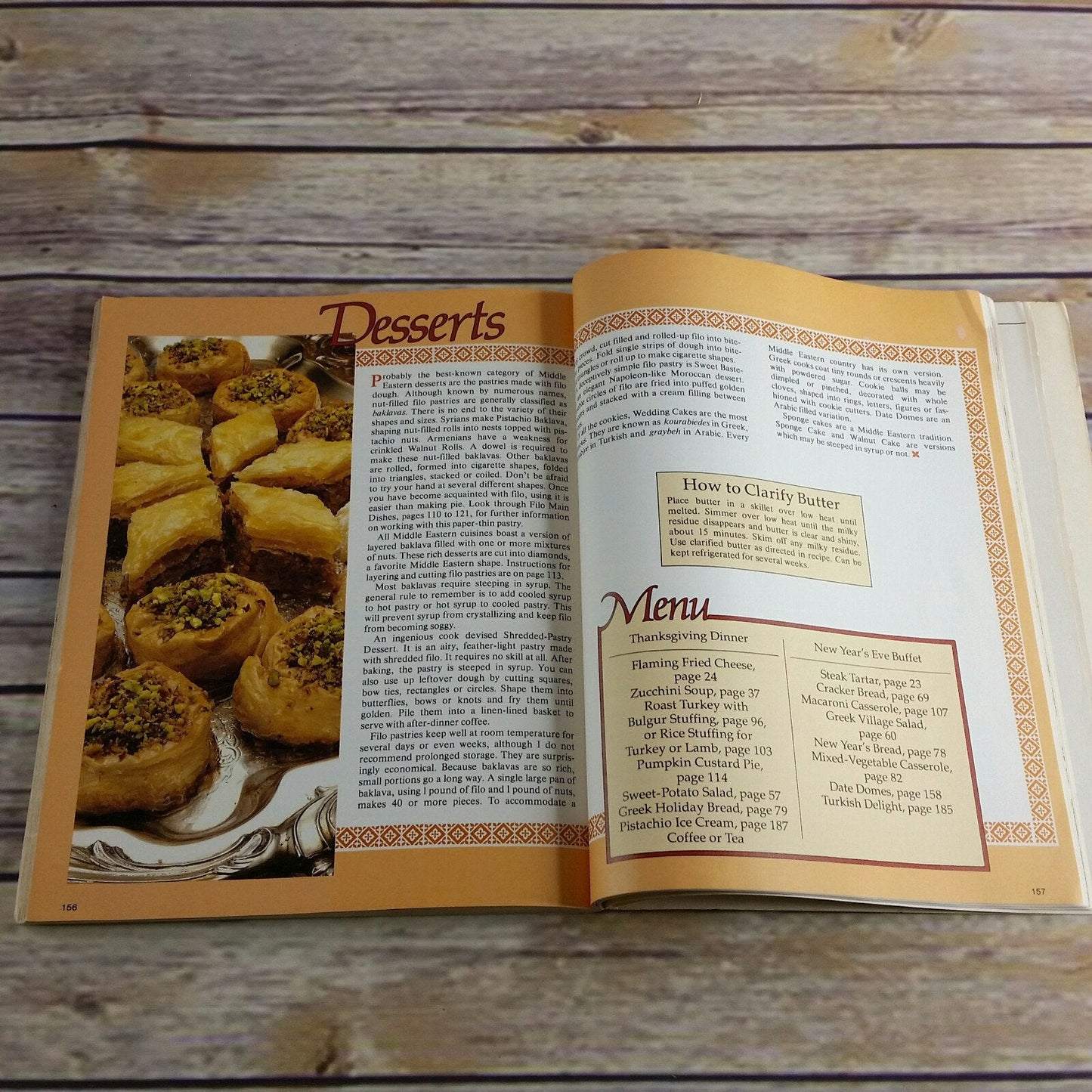 Vintage Cookbook Middle Eastern Cooking HP Books Rose Dosti 1982 Paperback Book Cuisines Holiday Foods Desserts