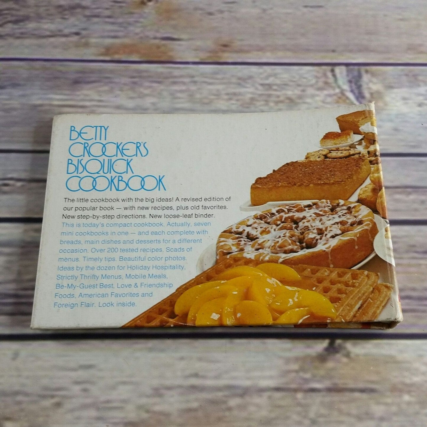 Vintage Cookbook Betty Crocker Bisquick Cookbook 1977 Hardcover Spiral Fifth Printing General Mills Seven Mini Cookbooks in One