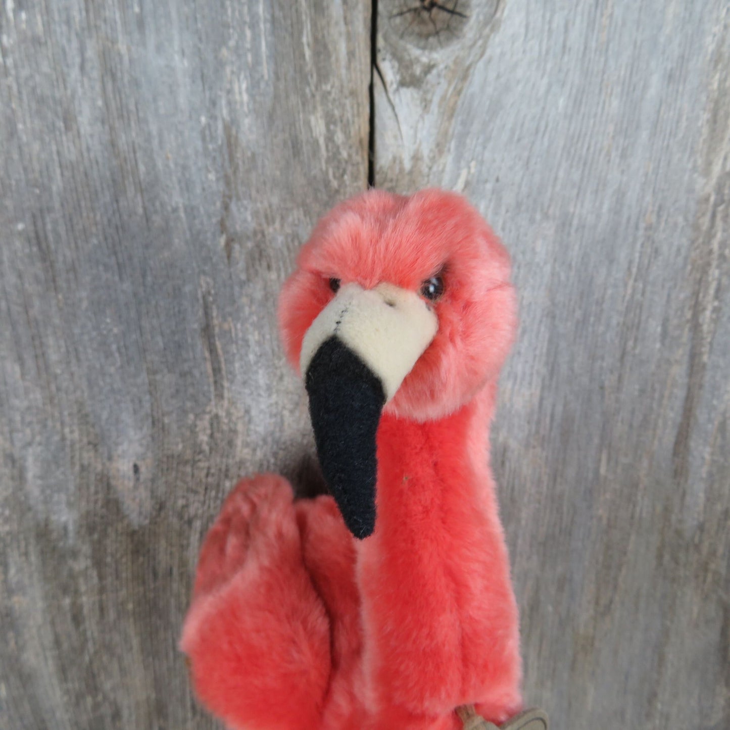 Flamingo Plush Bird Standing Russ Yomiko Classic Peach Pink Stuffed Animal