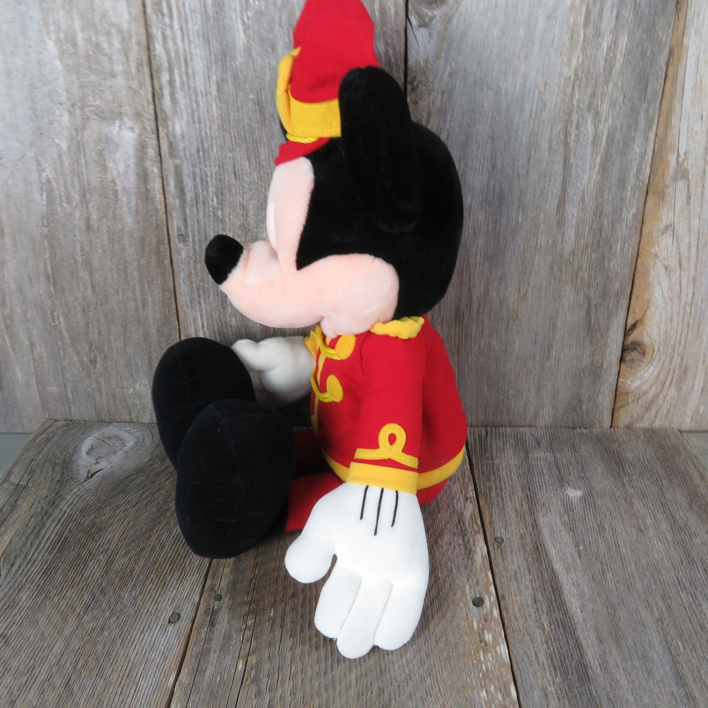 Mickey Mouse Drum Major Plush Disney Macy's Parade Singing Marching Band Uniform Leader Large Stuffed Animal