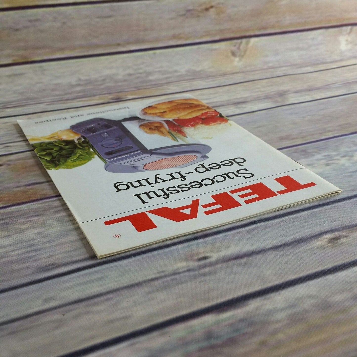 Vintage Cookbook Tefal Deep Fryer Instructions and Recipes 1980s 1990s Paperback Booklet Manual Deep Frying