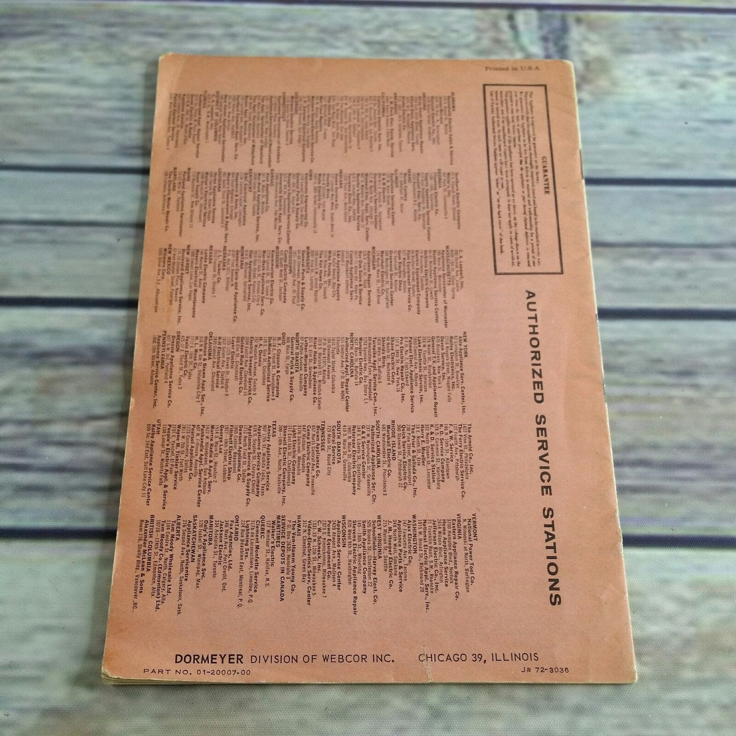 Dormeyer Fri Way Skillet Vintage Cookbook Recipes and Instructions Manual 1950s Paperback Booklet Fri-Way