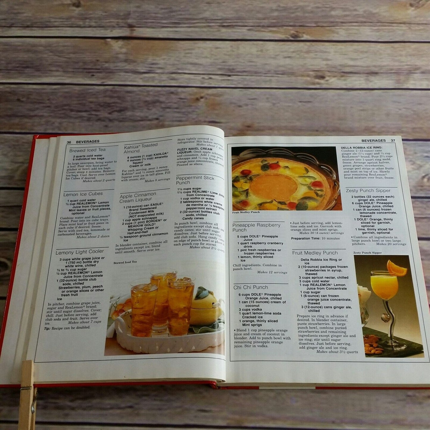 Vintage Cookbook Great American Brand Name Recipes Hardcover 1992 Campbells Bakers Land O Lakes Lawrys Jell-O ReaLemon