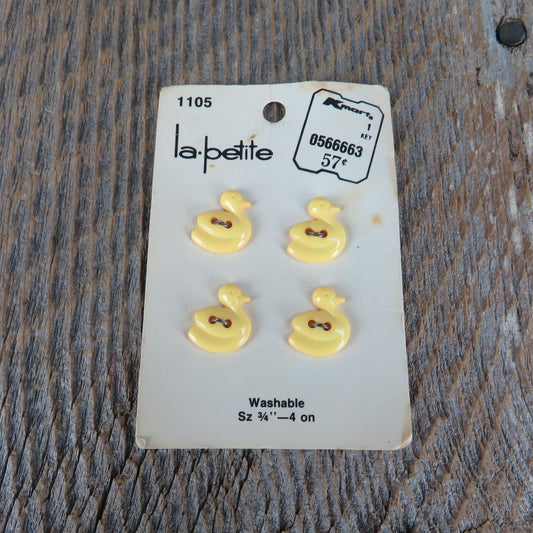 Yellow Duck Buttons La Petite Vintage size 3/4th inch Easter Dress