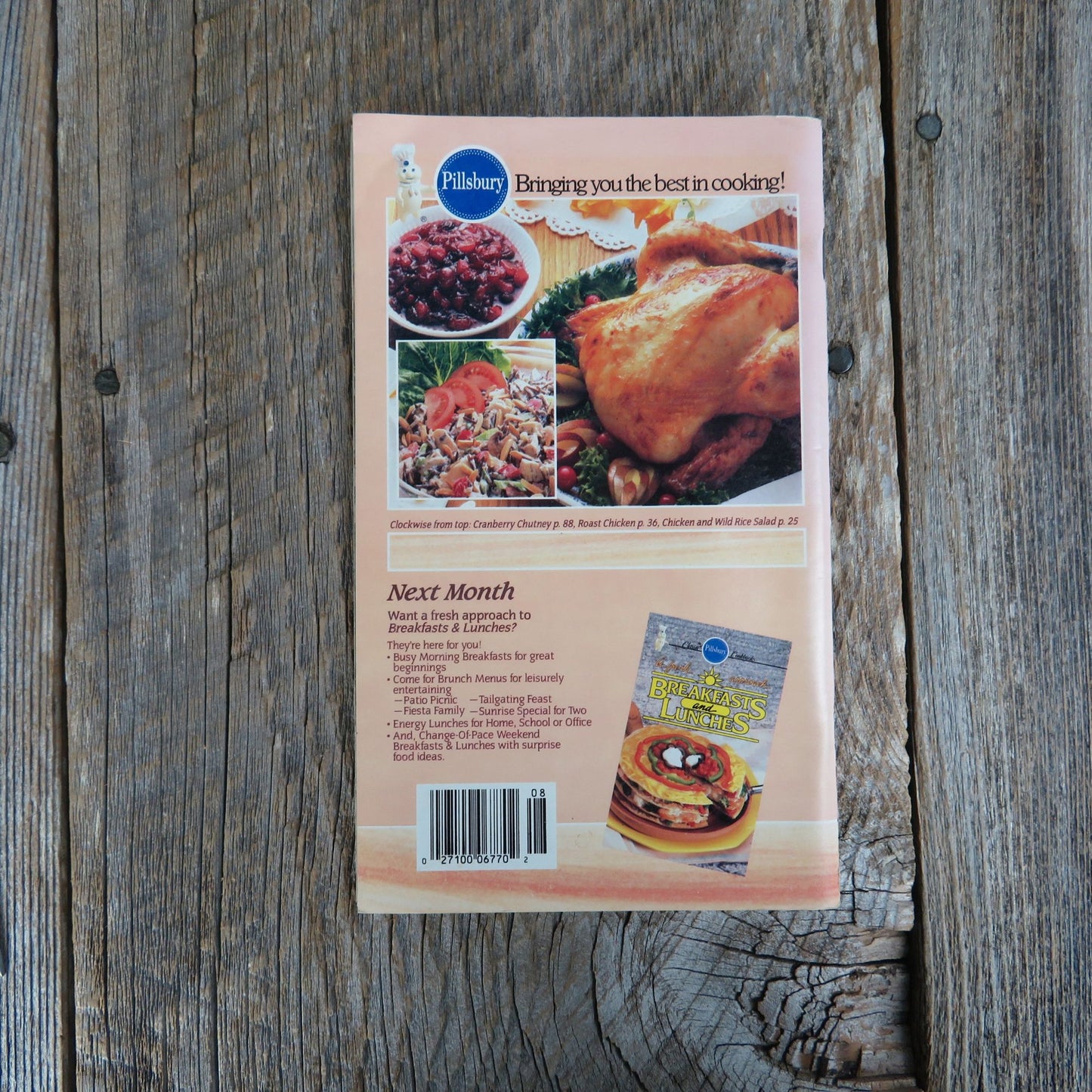 Chicken N Quick Fixin's Pillsbury Classic Cookbook Pamphlet Grocery Store Booklet August 1989