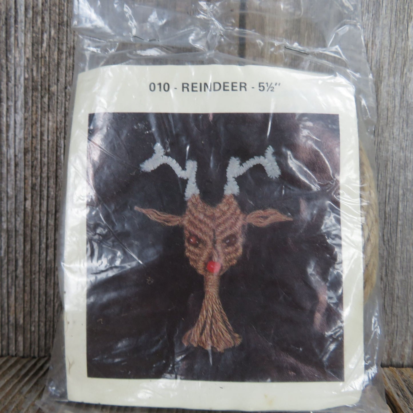 Reindeer Ornament Macrame Kit Susan Foot The Knot House Craft Kit 1979