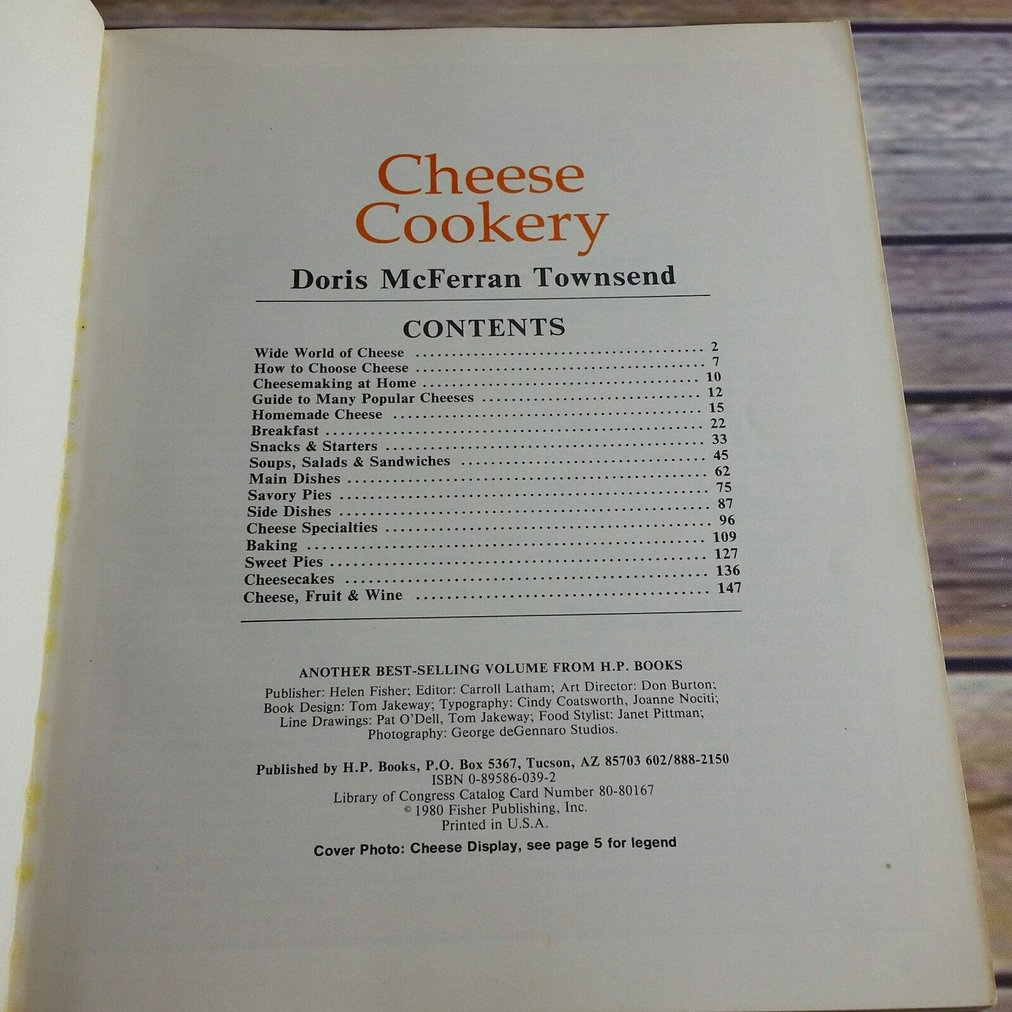Vintage Cookbook Cheese Cookery Recipes 1980 Doris McFerran Townsend Paperback HP Books 1980s Cheesemaking Homemade Cheese Specialities