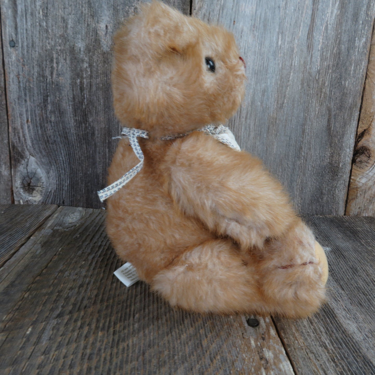 Vintage Teddy Bear Plush Jointed Baby Bib Stuffed Animal Birthday Month Gorham Nicholas November