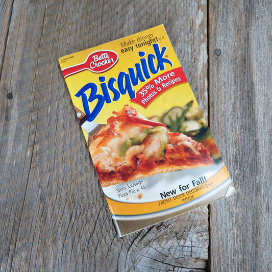 Bisquick Pamphlet Cookbook Make Dinner EAsy Booklet 2000 Paperback Shortcut Suppers Fall Recipes General Mills - At Grandma's Table