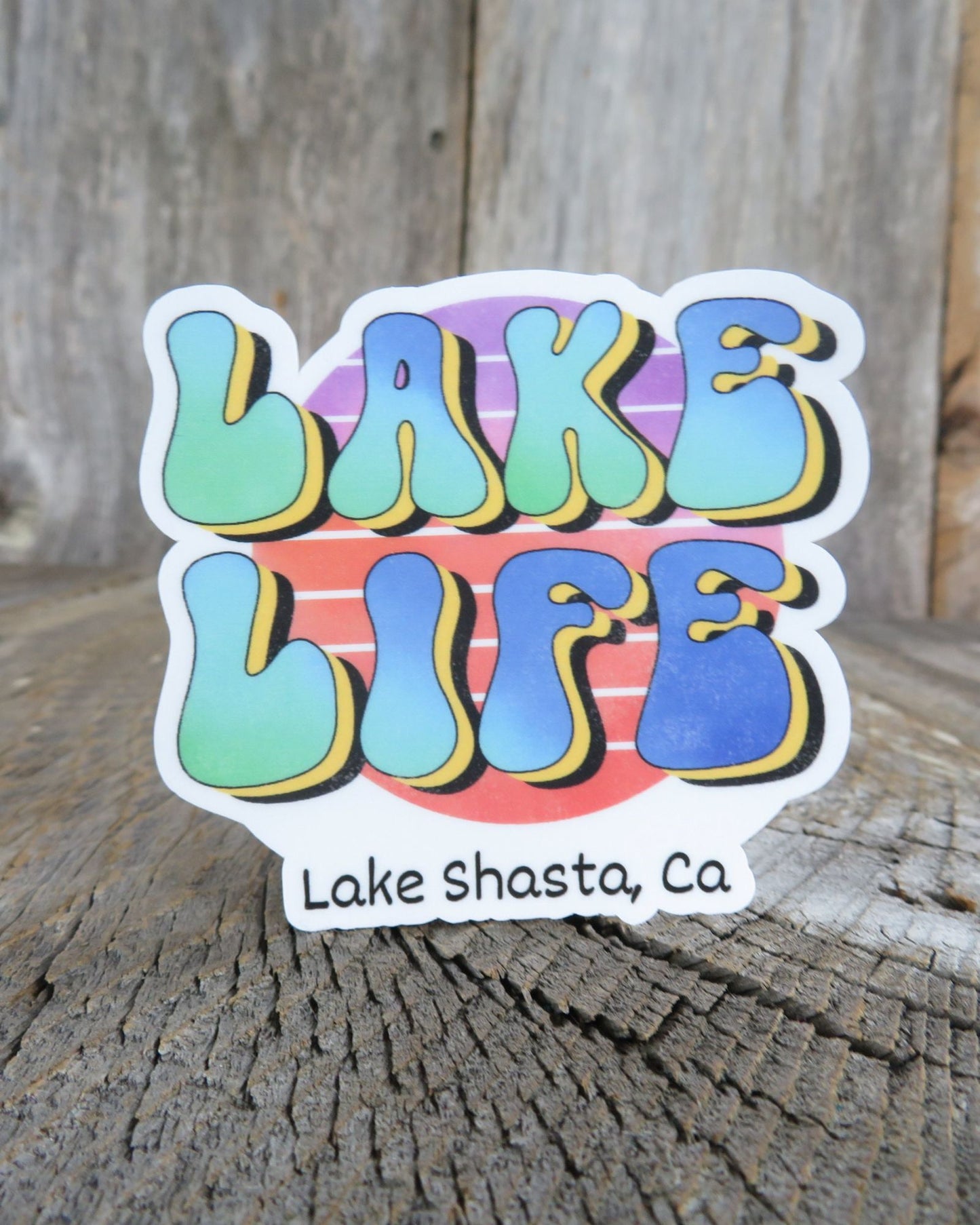 Lake Shasta Lake Life Sticker California Waterproof Camping Outdoors Souvenir