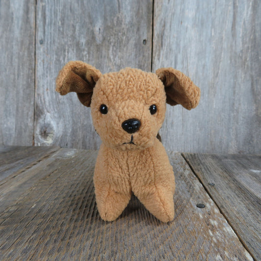 Vintage Terrier Plush Brown Beanie Baby Dog Tuffy Ty Bean Bag Stuffed Animal Puppy 1996