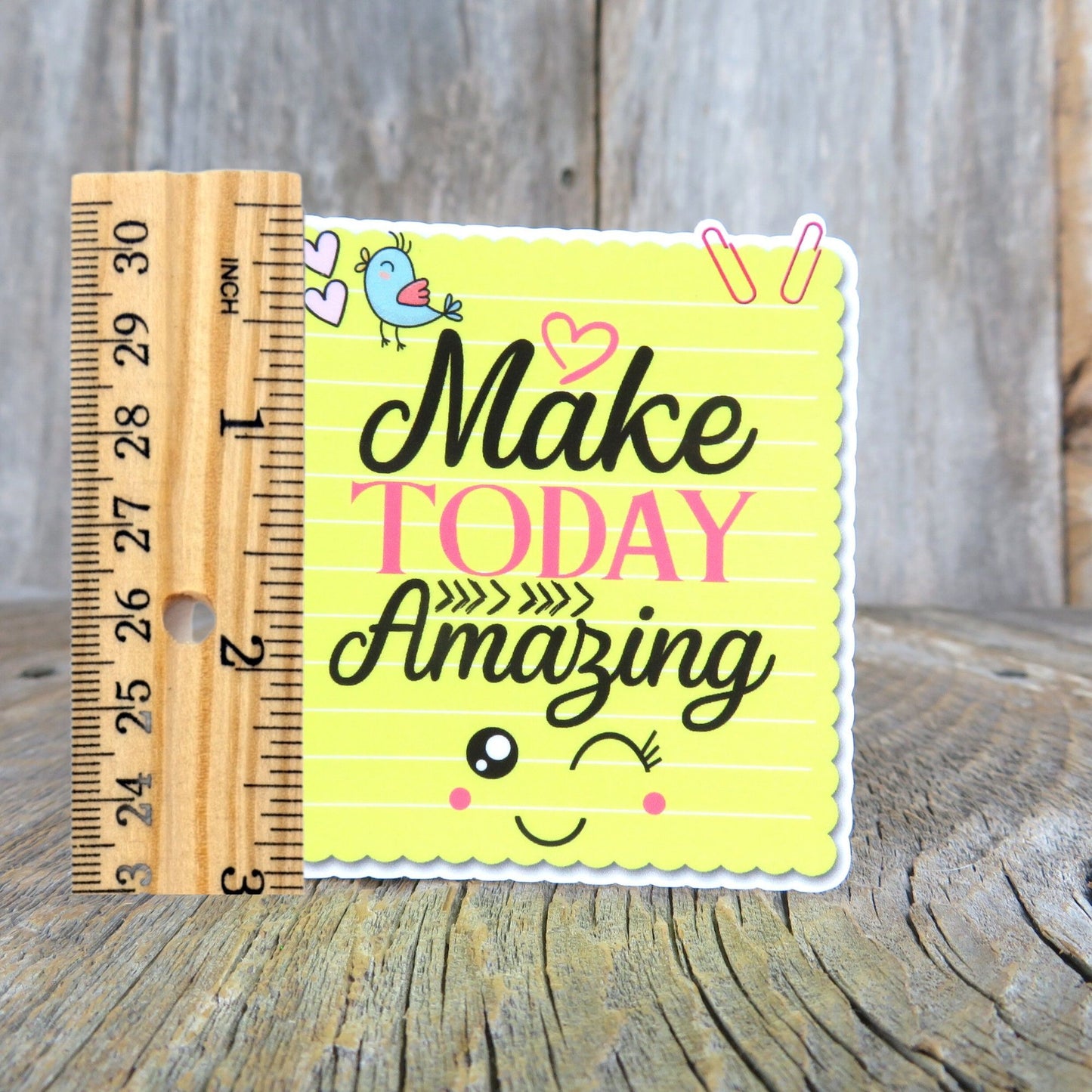 Make Today Amazing Sticker Post It Note Full Color Positive Saying Water Bottle