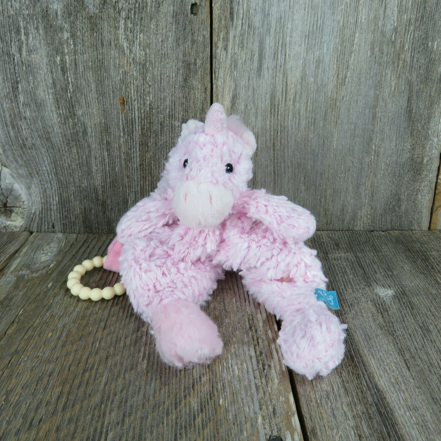 Pink Unicorn Security Blanket Lovey Plush Manhattan Toys Cuddly Pal Pacifier Stuffed Animal