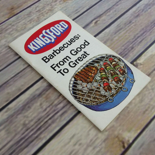 Vintage BBQ Cookbook Kingsford Barbecue From Good To Great Recipes Charcoal 1970s Paperback Promo Booklet