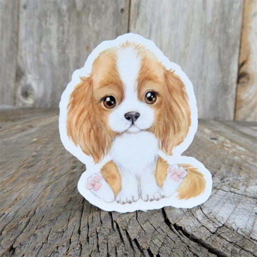 Cocker Spaniel Puppy Dog Sticker Decal Tan Full Color Cartoon Waterproof Dog Lover Sticker for Car Water Bottle Laptop