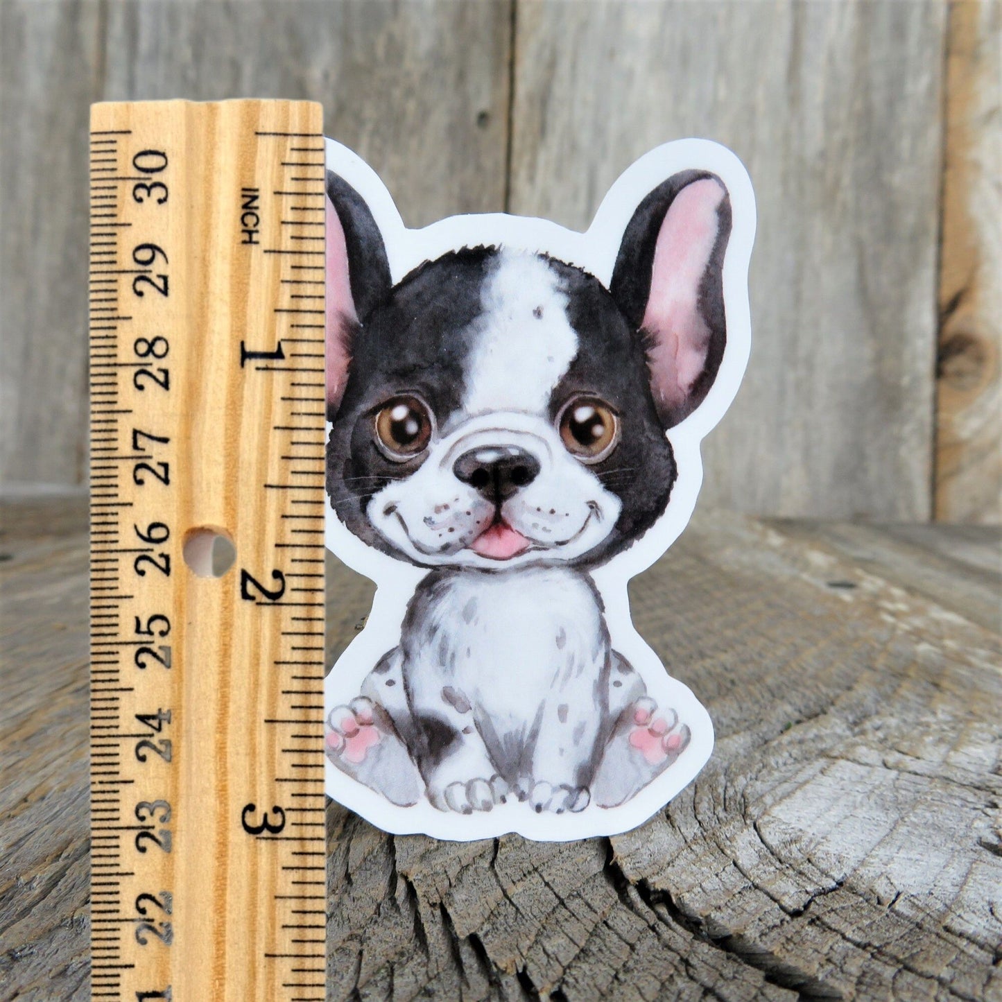 French Bulldog Puppy Sticker Decal Full Color Cartoon Waterproof Dog Lover Sticker for Car Water Bottle Laptop