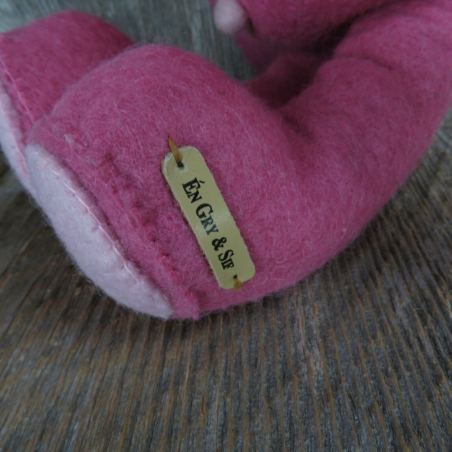 Pink Wool Bear Plush Party Hat Felt Clown Stuffed Animal En Gry & Sif