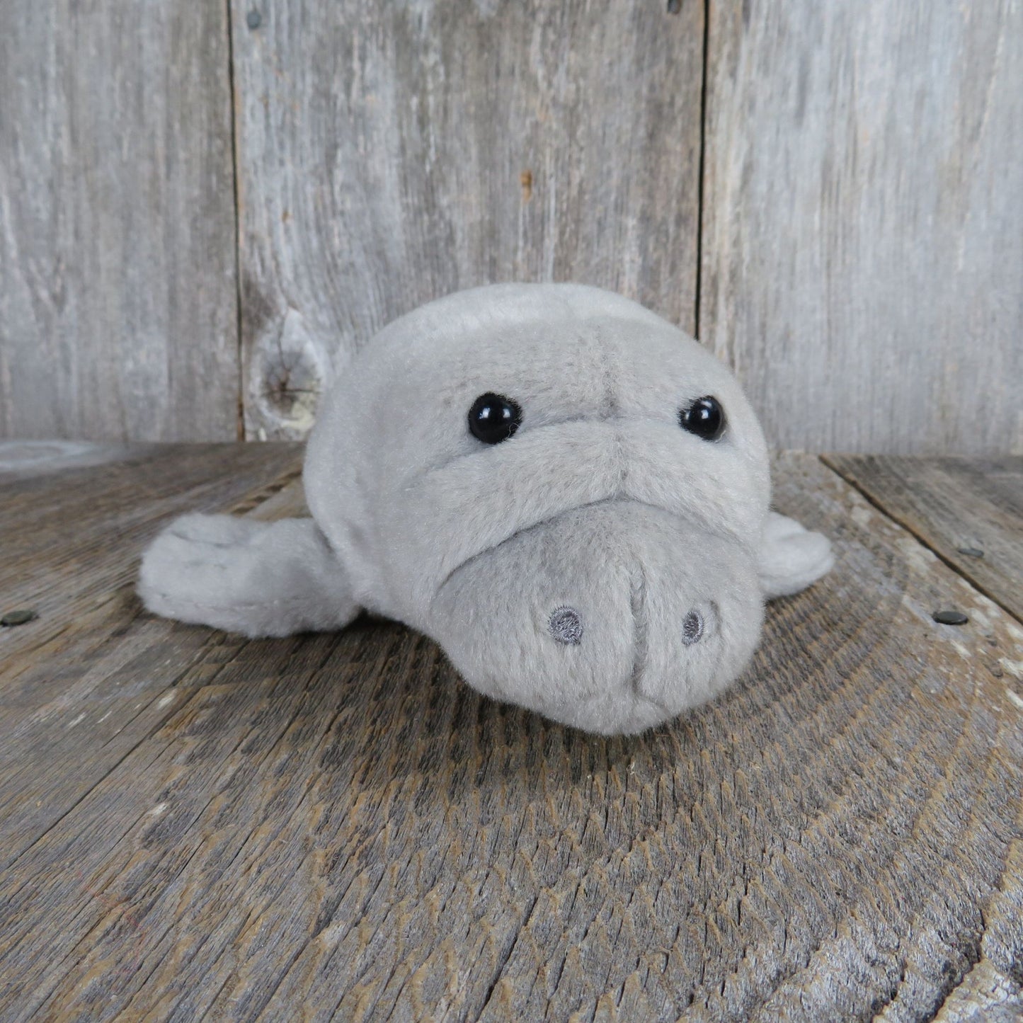 Manatee Plush Grey Stuffed Animal Ocean Sea Souvenir Whale Aquarium