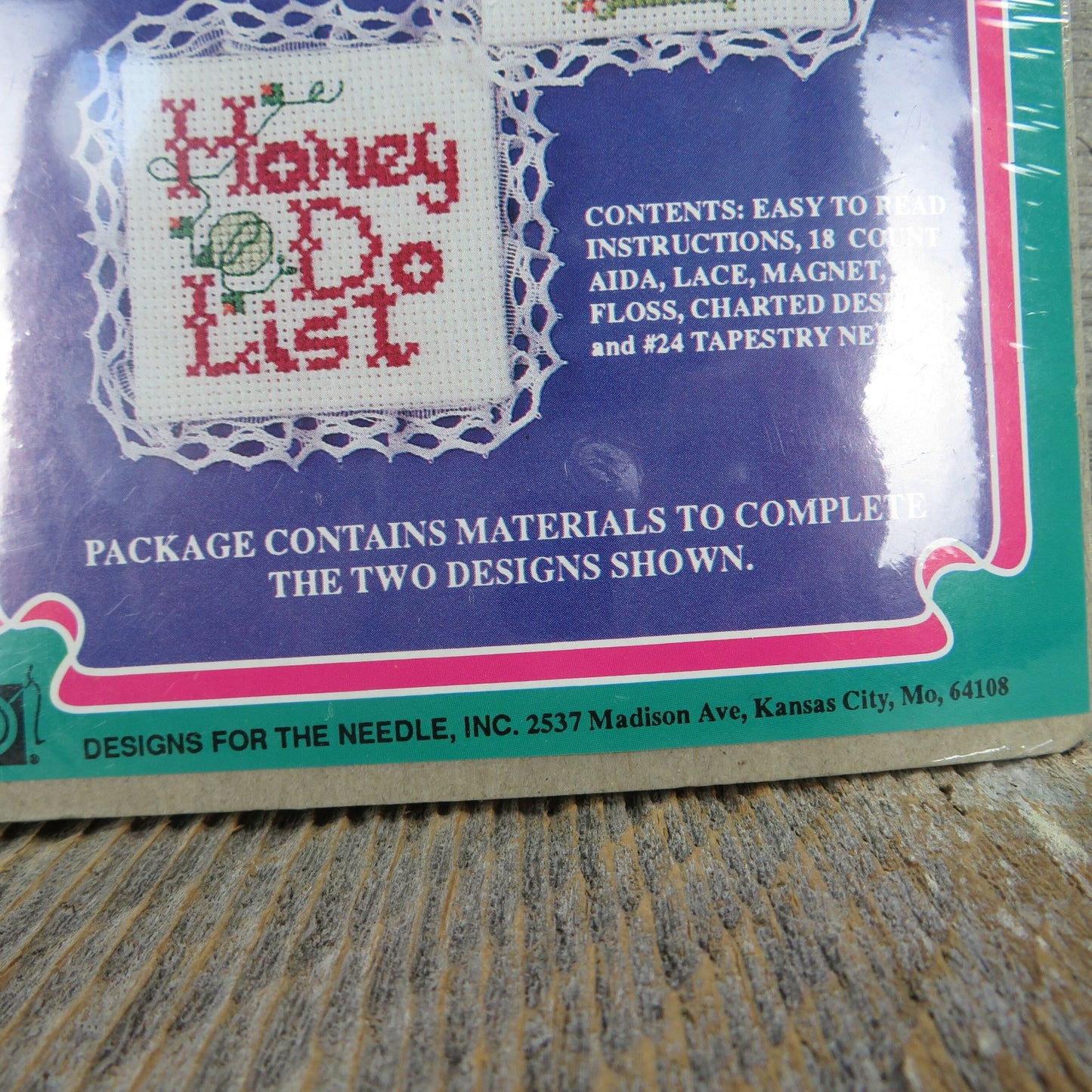 Vintage Cross Stitch Magnet Kit Honey Do List Not Forget Designs for the Needle Inc