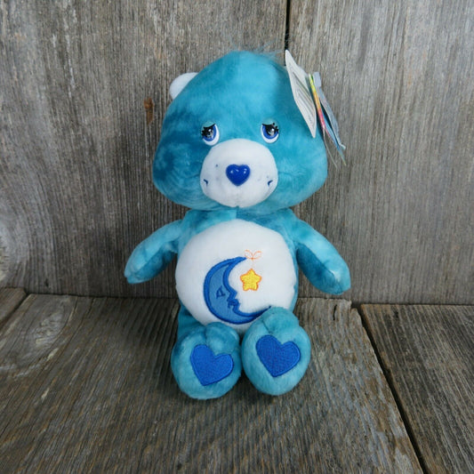 Blue Moon Care Bears Plush Bedtime 2003 Tie Dye Stuffed Animal Play Along