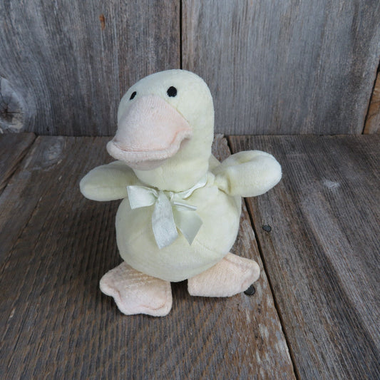 Vintage Duck Duckling Plush Easter Chick Bird Mary Meyer Beanie Bean Bag Stuffed Animal Yellow 1997