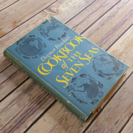 Vintage Seafood Cookbook of the Seven Seas Recipes 1968 Dagmar Freuchen Hardcover with Dust Jacket