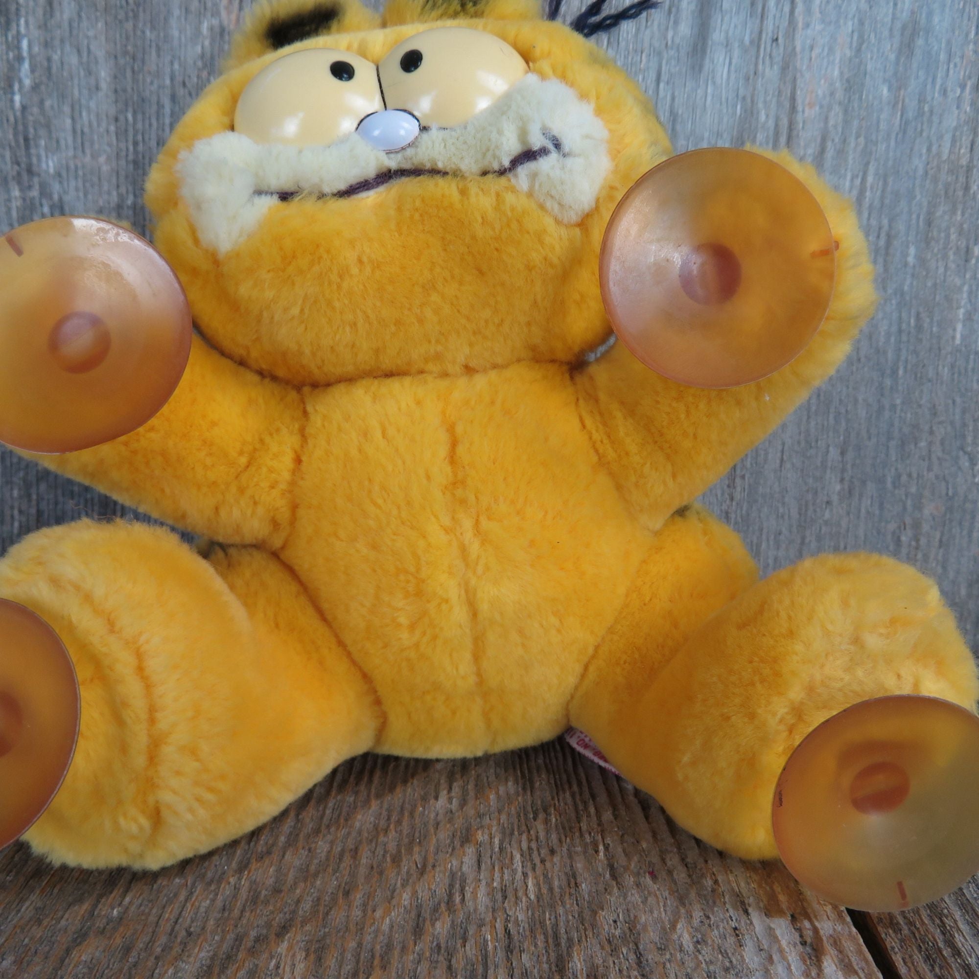 Vintage Garfield Plush Suction Cup Attack Cat Orange Cat Dakin