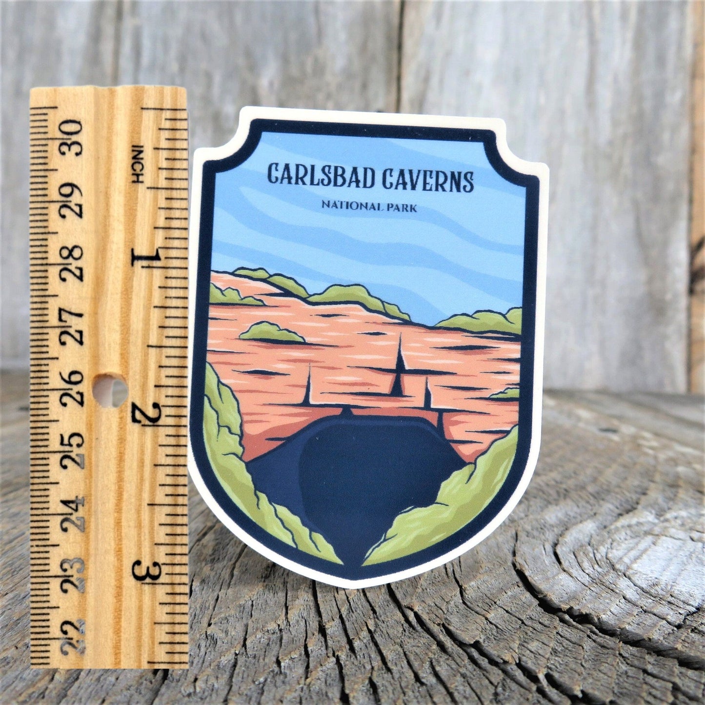 New Mexico Carlsbad Caverns Sticker National Park Visit Souvenir Waterproof Camping Outdoors Lovers Travel Water Bottle Laptop