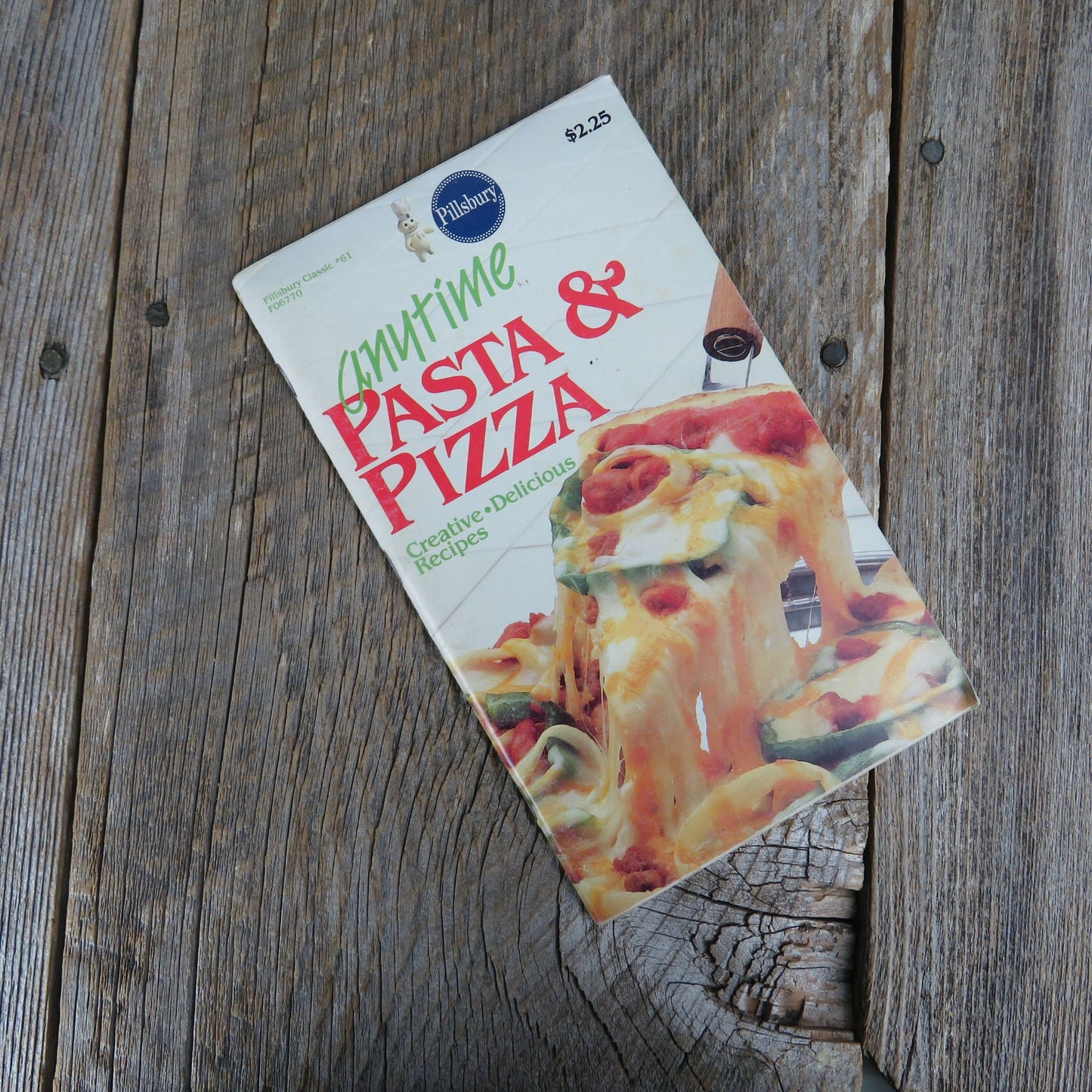 Pillsbury Anytime Pasta and Pizza Classic Cookbook Pamphlet Grocery Store Booklet 1986