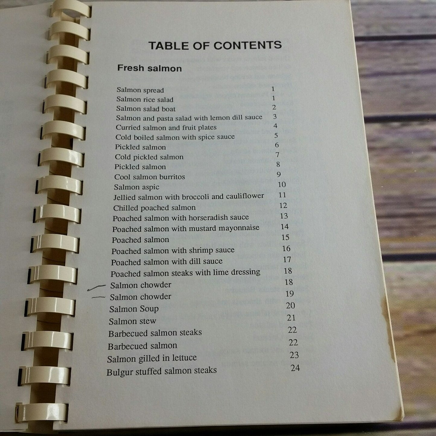 Vintage Cookbook Salmon Recipes from Alaska 1987 Cecilia Nibeck AK Enterprises Alaska Seafood Cookbook Recipes Spiral Bound