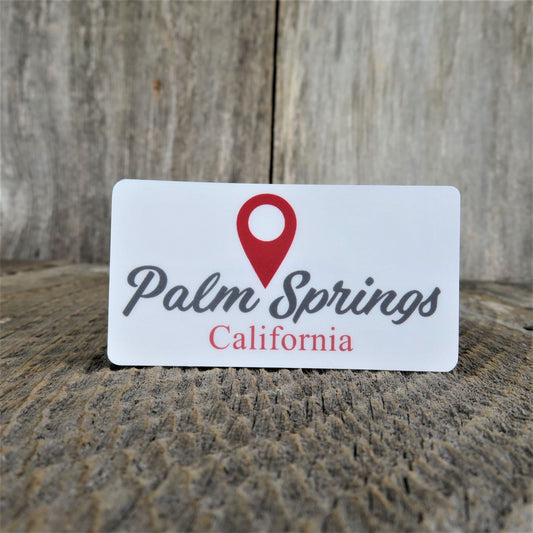 Palm Springs California Destination Sticker Map GPS Flag Waterproof Souvenir Travel Sticker