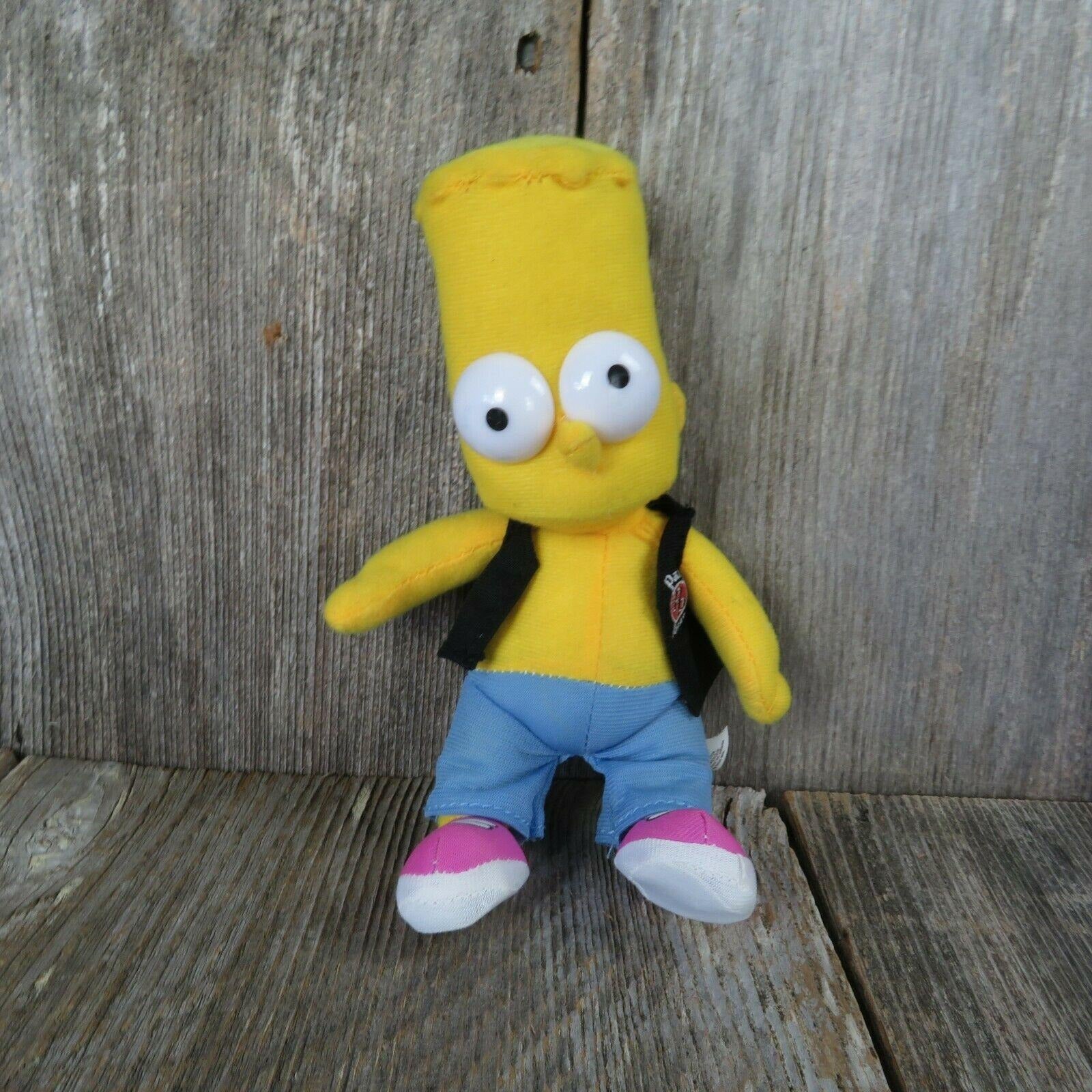 Bart Simpson Doll Plush The Simpsons Nanco Vest 2006 Pink Sneakers Shoes