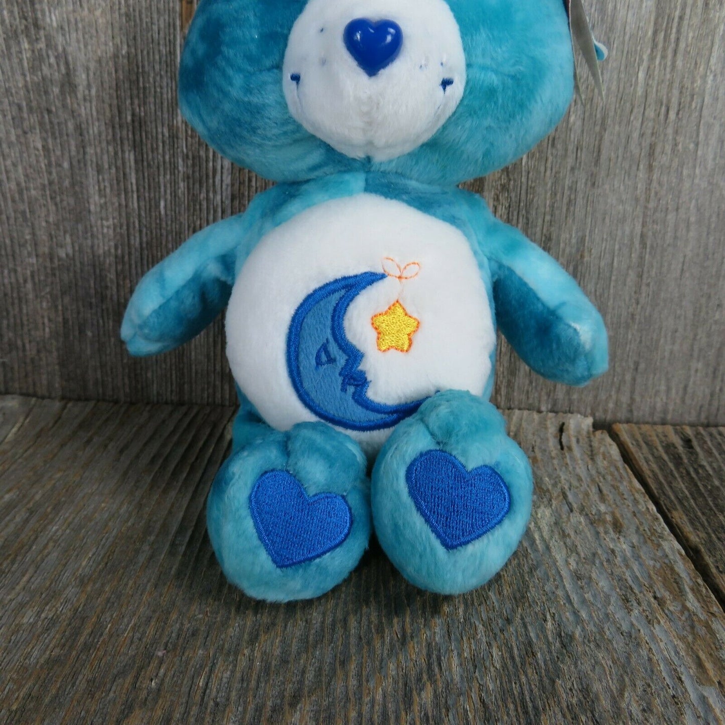Blue Moon Care Bears Plush Bedtime 2003 Tie Dye Stuffed Animal Play Along
