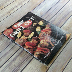 Vintage Cookbook Weber Grill Out Barbecue Recipes Charcoal Grill 1990 Hardcover Spiral Bound Beef Pork Lamb Poultry Fish Marinades