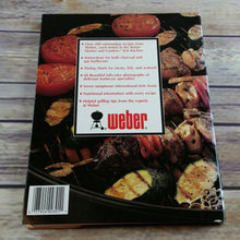 Load image into Gallery viewer, Vintage Cookbook Weber Grill Out Barbecue Recipes Charcoal Grill 1990 Hardcover Spiral Bound Beef Pork Lamb Poultry Fish Marinades