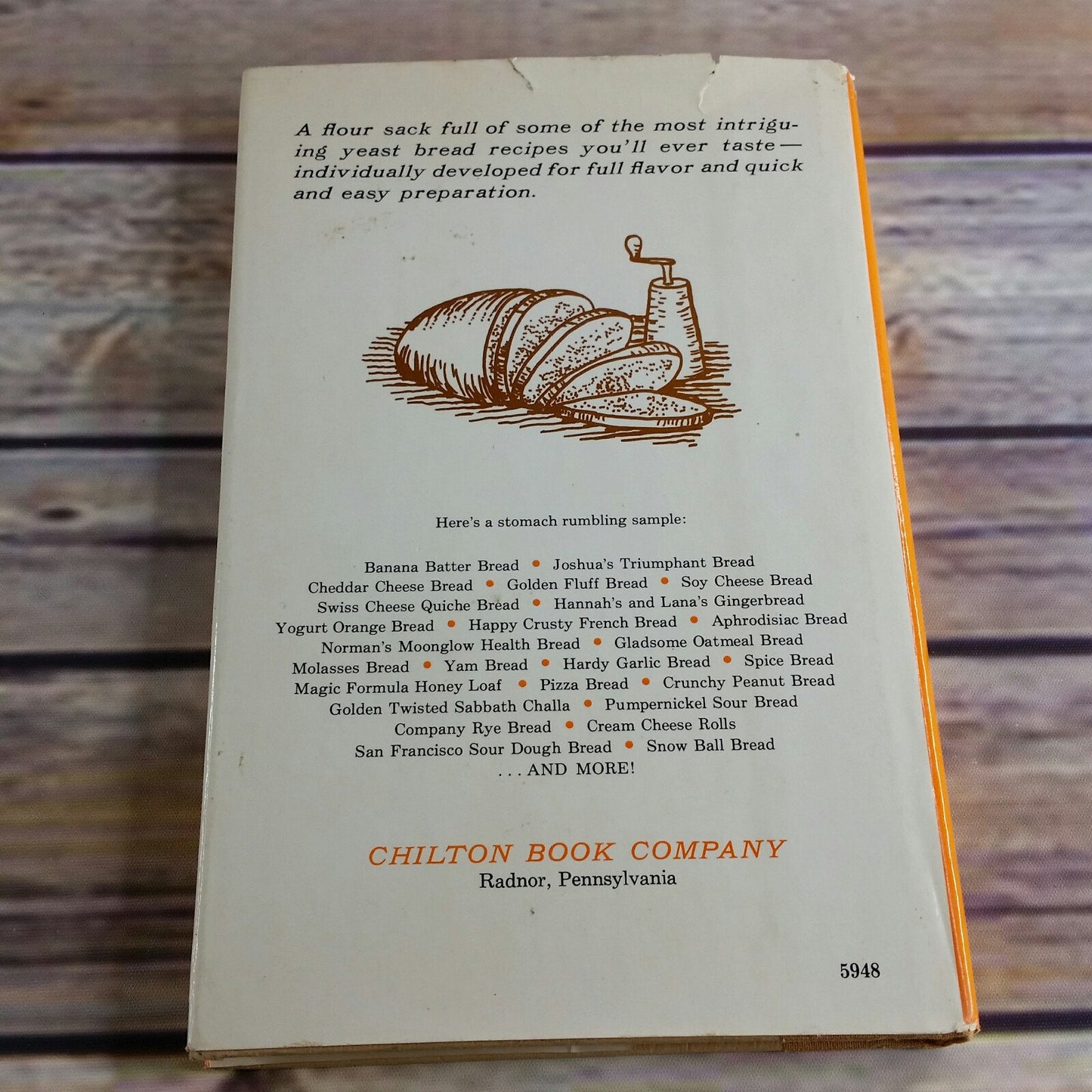 Vintage Cookbook Breads You Wouldnt Believe Bread Recipes Anne Lerner 1974 Natural Recipes Hardcover with Dust Jacket