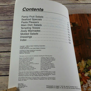 Vintage Salad Cookbook Recipes 1988 Ideals Paperback Compliments of World Savings New Salad Cookbook
