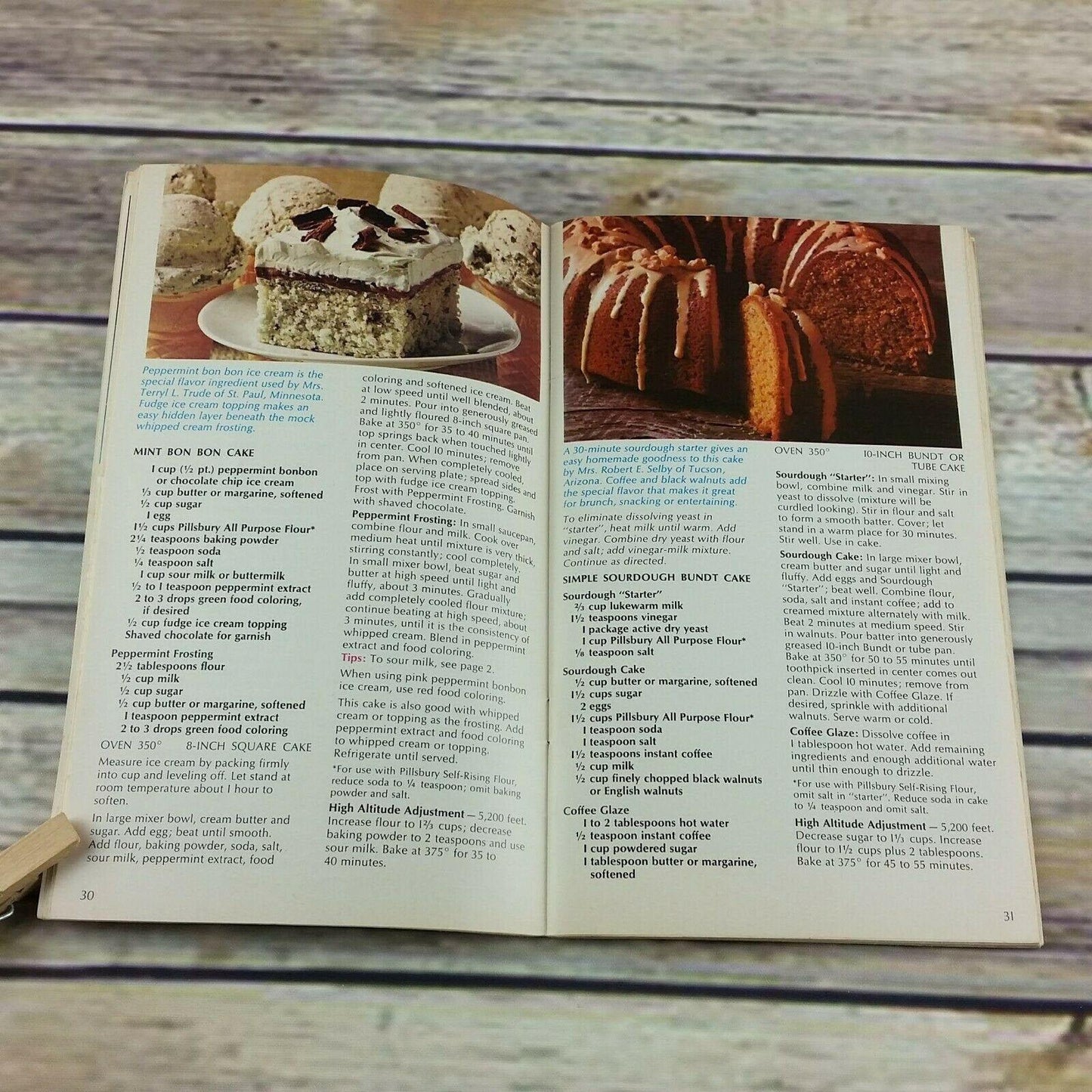 Vintage Cookbook Pillsbury 100 Bake Off Recipes 20th Annual 1969 Champions