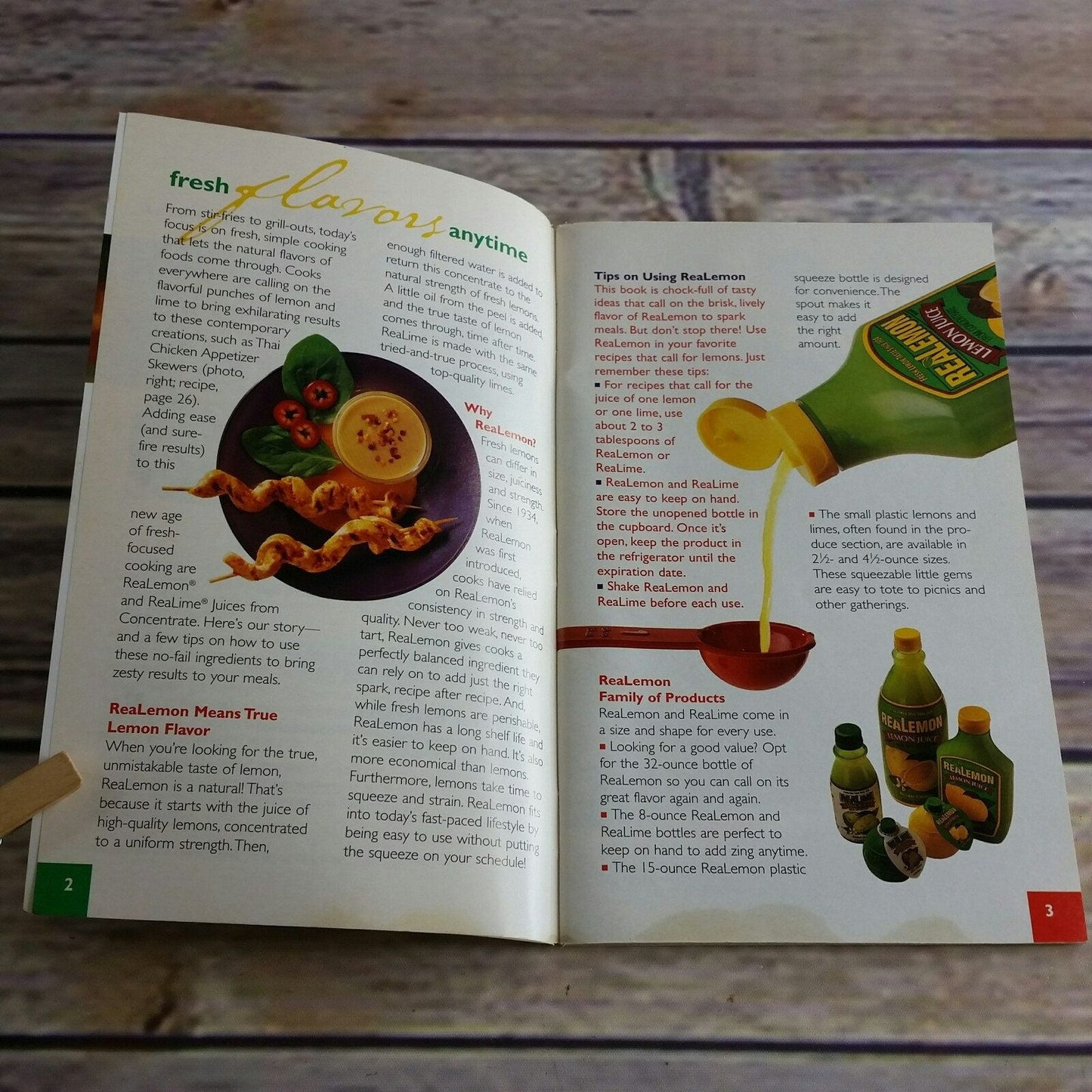 Vintage Cookbook Real Lemon Recipes Promo Book 1999 ReaLemon Easy Cooking with Zing Paperback Booklet Eagle Family Foods