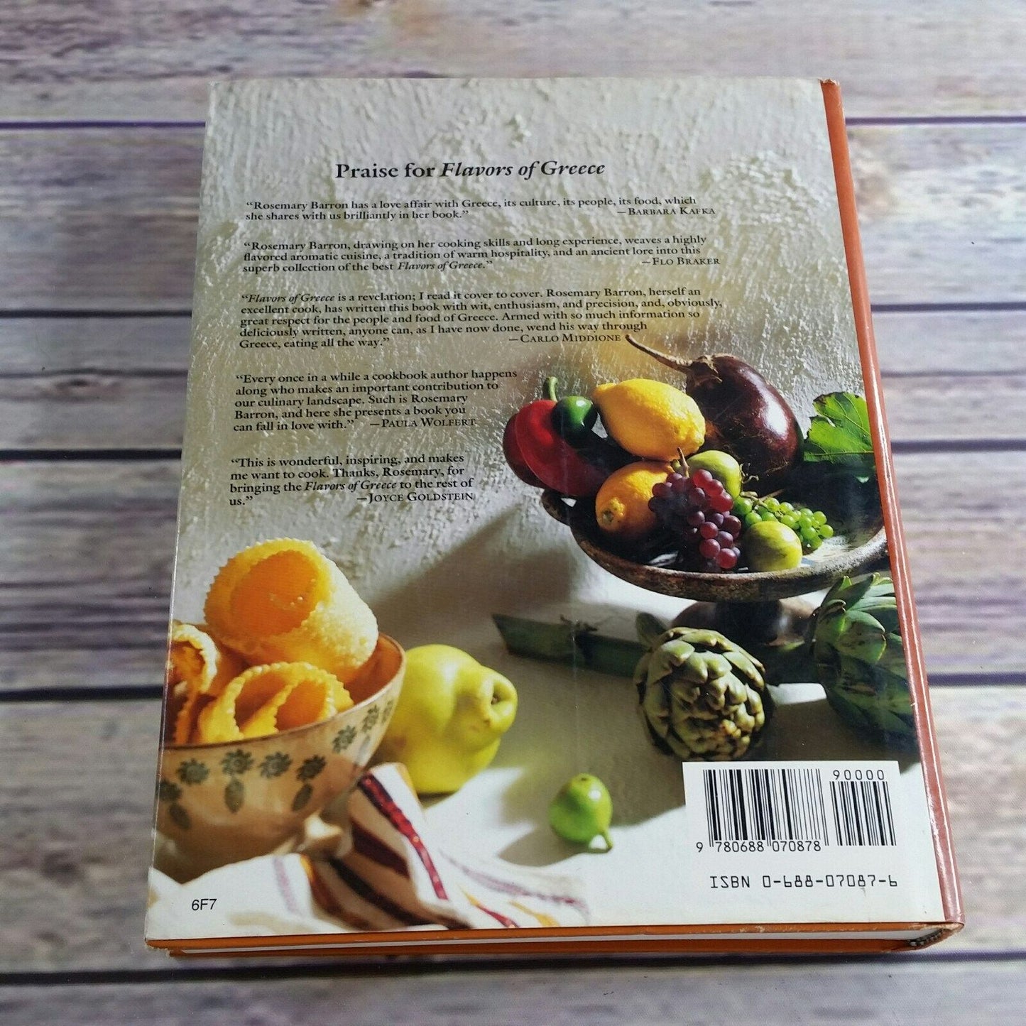 Vintage Cookbook Flavors of Greece Greek Cooking Recipes Hardcover 1991 Greek Food Rosemary Barron