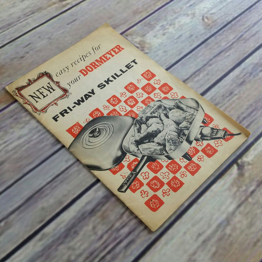 Dormeyer Fri Way Skillet Vintage Cookbook Recipes and Instructions Manual 1950s Paperback Booklet Fri-Way